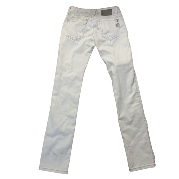 Miss Me Skinny Jeans Oyster White Womens Size 26 Flaw - Picture 2 of 9